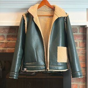 Aldo Martins Forest Green Teddy Jacket